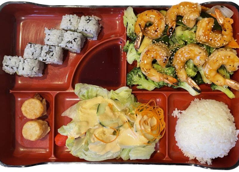 Teriyaki Shrimp Bento