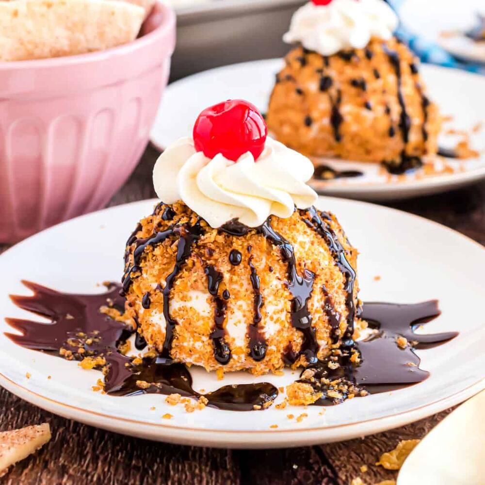 Tempura vanilla Ice cream